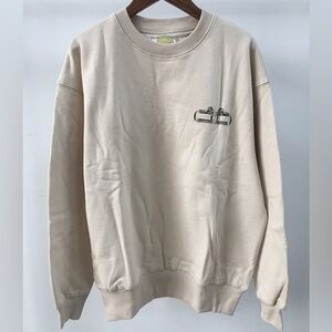 Anine Bing Cream Sweatshirt with Logo